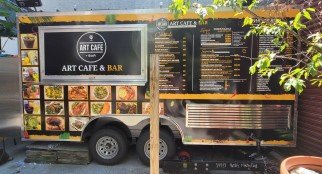 food cart wrapping